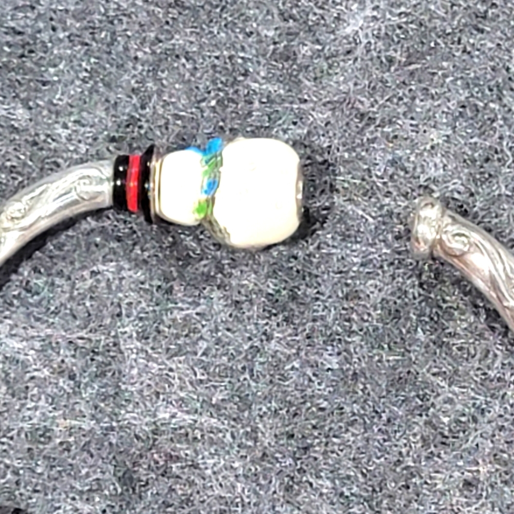 BRIGHTON RETIRED CHILLY WILLY SNOWMAN BANGLE NWOT - Picture 12 of 13